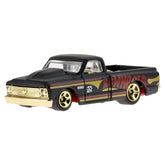 Hot Wheels Die-Cast Collectible Vehicle - 55th Anniversary Black and Gold Edition ~ Inspired by '67 Chevy C10 Pickup ~ 1/6